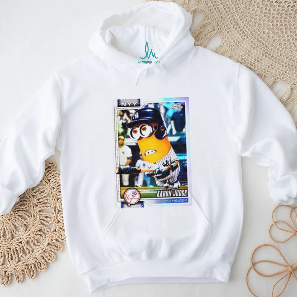 Minion Aaron Judge New York Yankees baseball Topps Chrome Card shirt