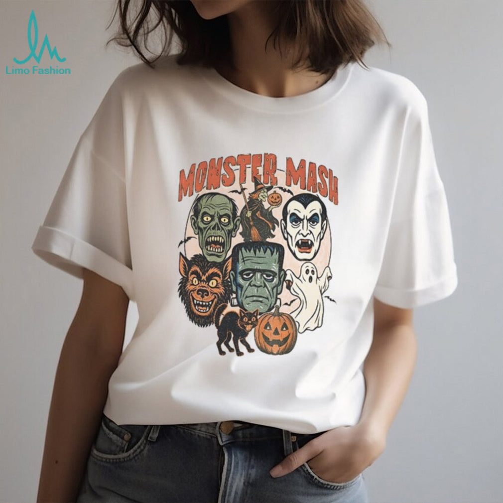 Monster Mash Retro Halloween Spooky Season shirt