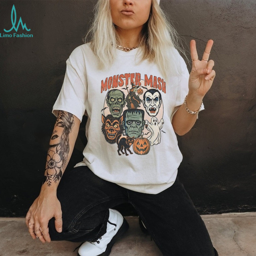 Monster Mash Retro Halloween Spooky Season shirt