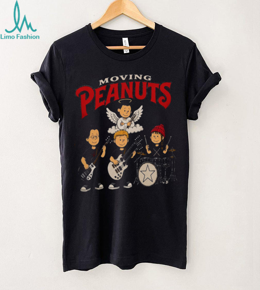 Moving Peanuts Rock Band Angel Drummer Music Parody Shirt