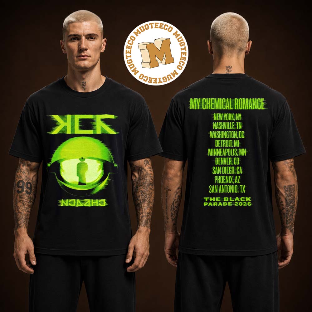My Chemical Romance KCN Neon Green The Black Parade 2026 Graphic Unisex Black T Shirt