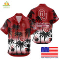 Oklahoma Sooners Hawaiian Shirt Coconut Forest Tropical Fan Style