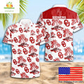 Oklahoma Sooners Hawaiian Shirt Coconut Tree Logo NCAA Summer