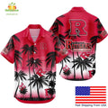 Rutgers Scarlet Knights Hawaiian Shirt Coconut Forest Tropical Fan Gear