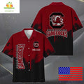 NCAA Gamecocks Hawaiian Shirt Paint Splatter Design for Fans