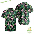 Dallas Stars Hawaiian Shirt Flamingo Button Up LV 21dbce0603668e8e