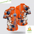 Edmonton Oilers Hawaiian Shirt Tropical Floral Summer Aloha Shirt