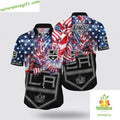 Los Angeles Kings NHL Hawaiian Shirt 4th of July Beach Style