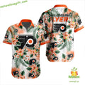 Philadelphia Flyers Hawaiian Shirt Tropical Button Up Hockey LV7498547AF9A2B62C