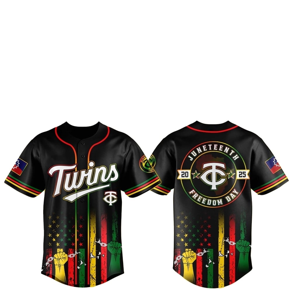 Minnesota Twins Juneteenth Day 2025 Baseball Jersey - Grishko.com