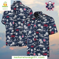 Chicago Cubs Hawaiian Shirt Navy Palm Oasis Tropical Baseball Apparel