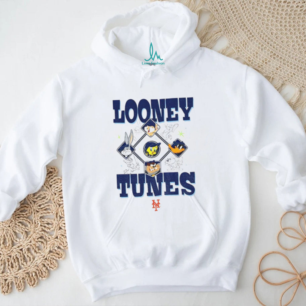 New York Mets New Era Cream Looney Tunes MLB shirt