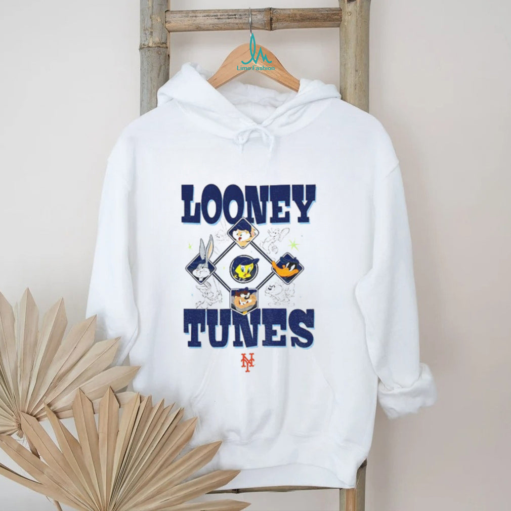 New York Mets New Era Cream Looney Tunes MLB shirt