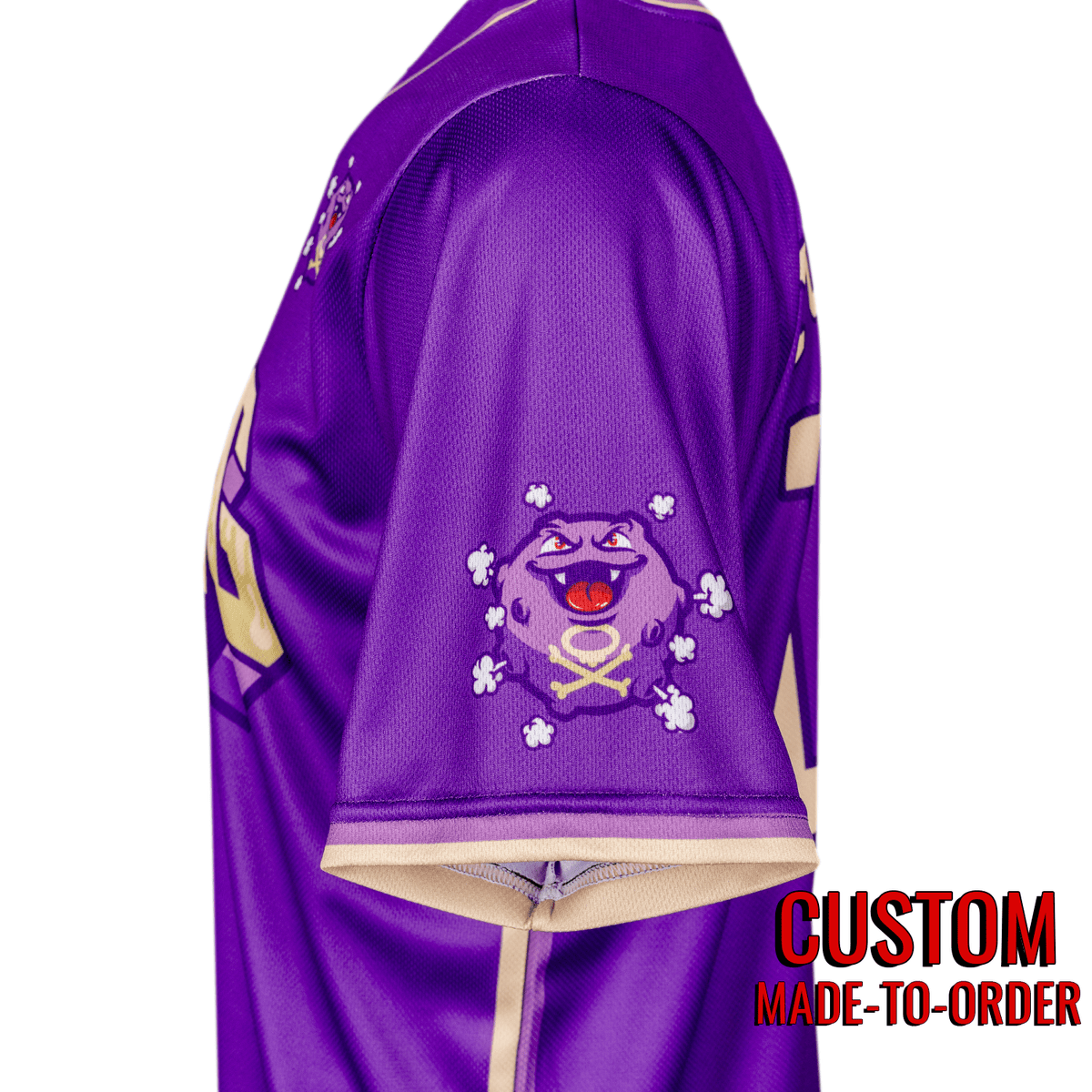 New Toxic PokéLeague Lifestyle Baseball Jersey *CUSTOM*