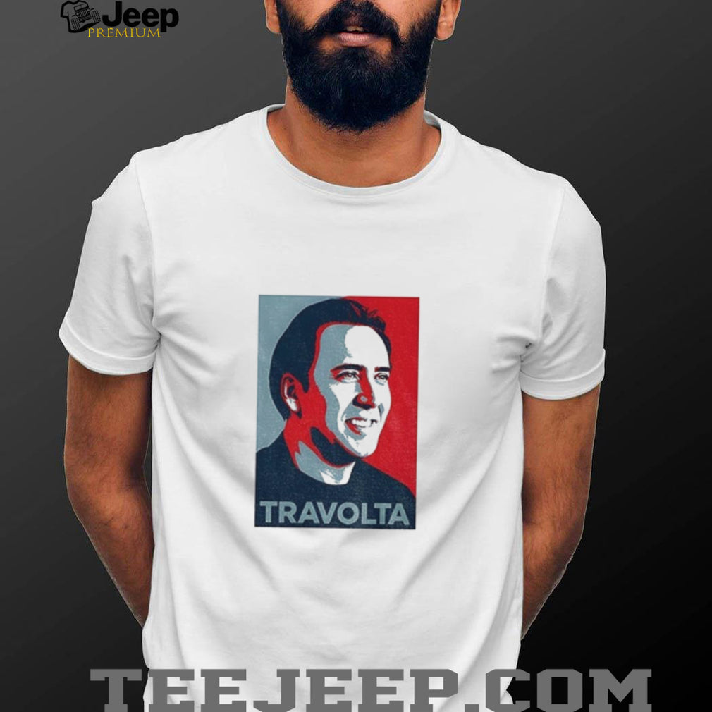 Nicolas Cage Parody Poster Art Travolta Shirt