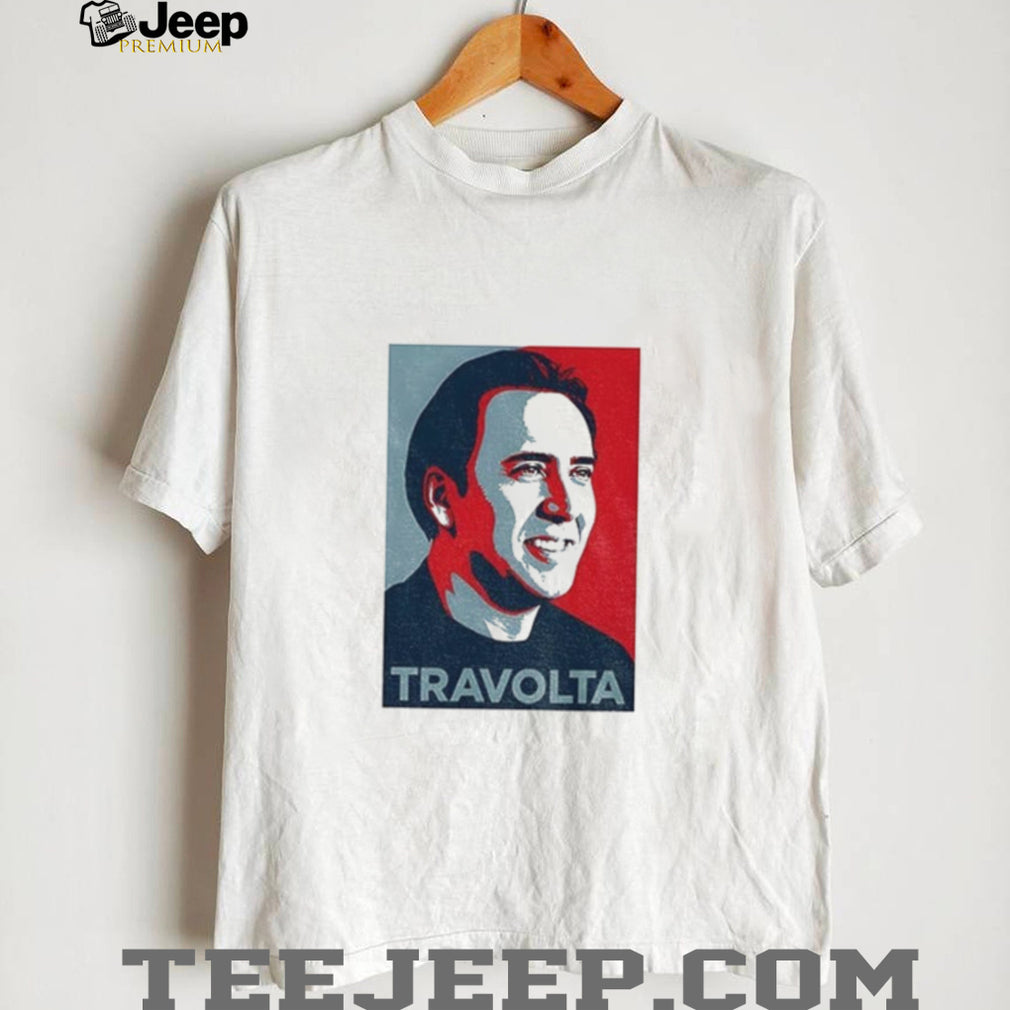 Nicolas Cage Parody Poster Art Travolta Shirt