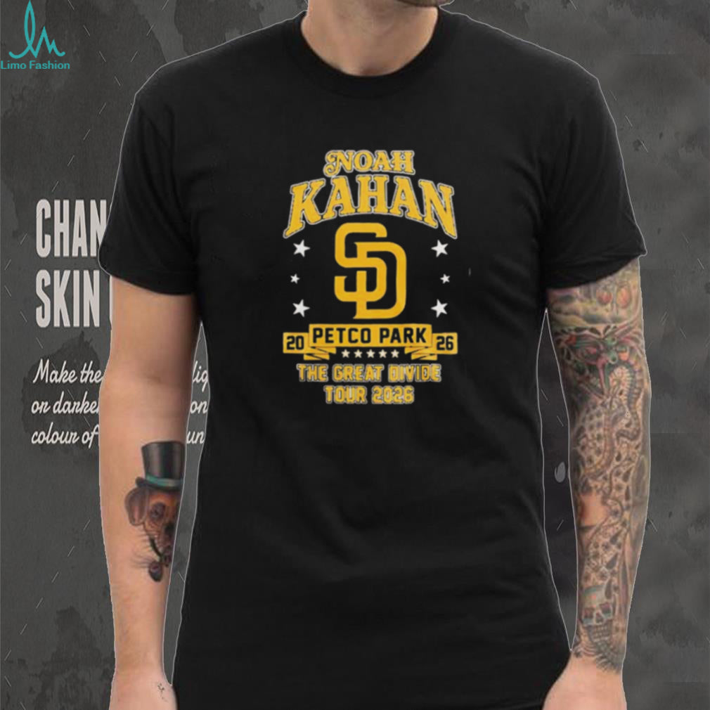 Noah Kahan San Diego Padres Petco Park The Great Divide Tour 2026 shirt