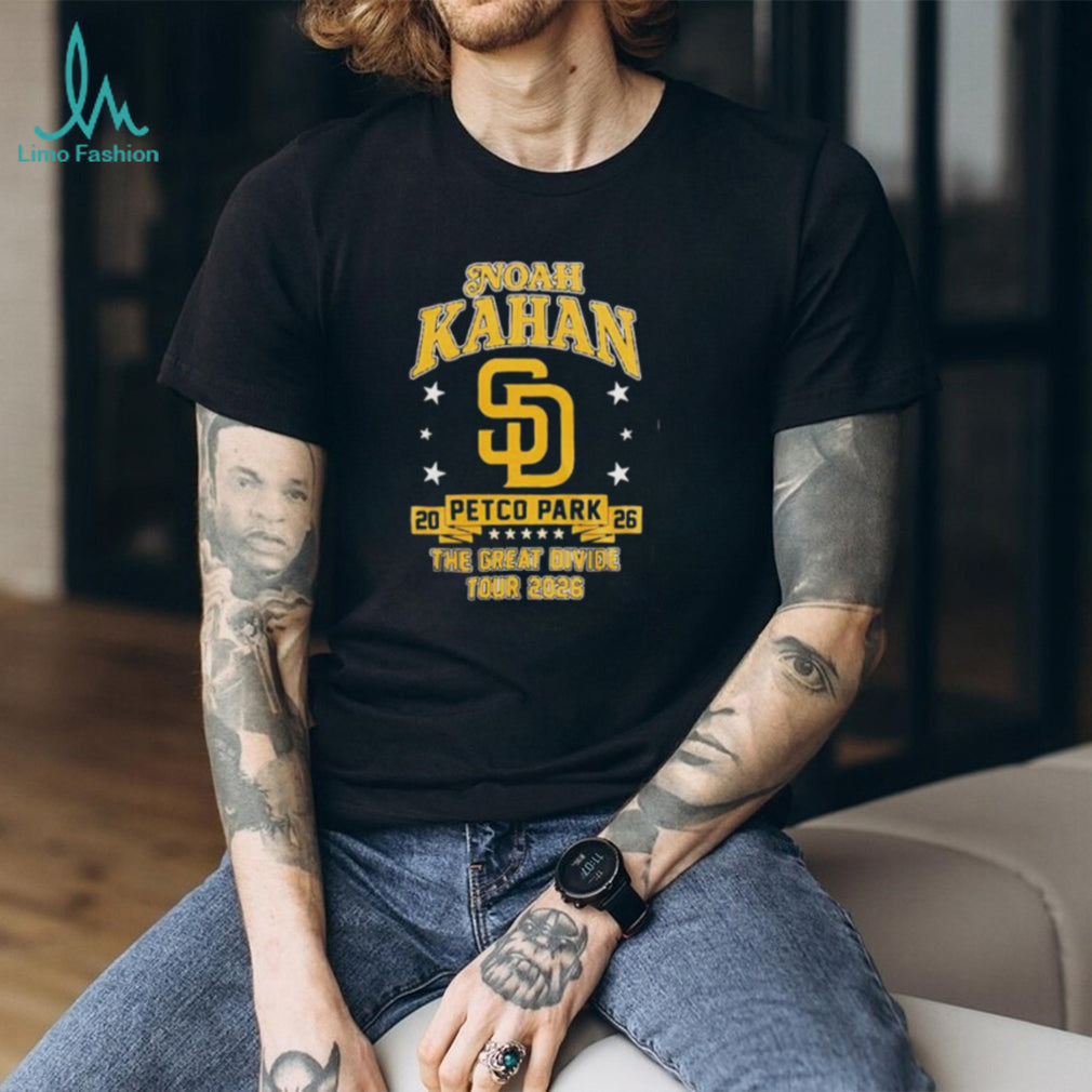 Noah Kahan San Diego Padres Petco Park The Great Divide Tour 2026 shirt