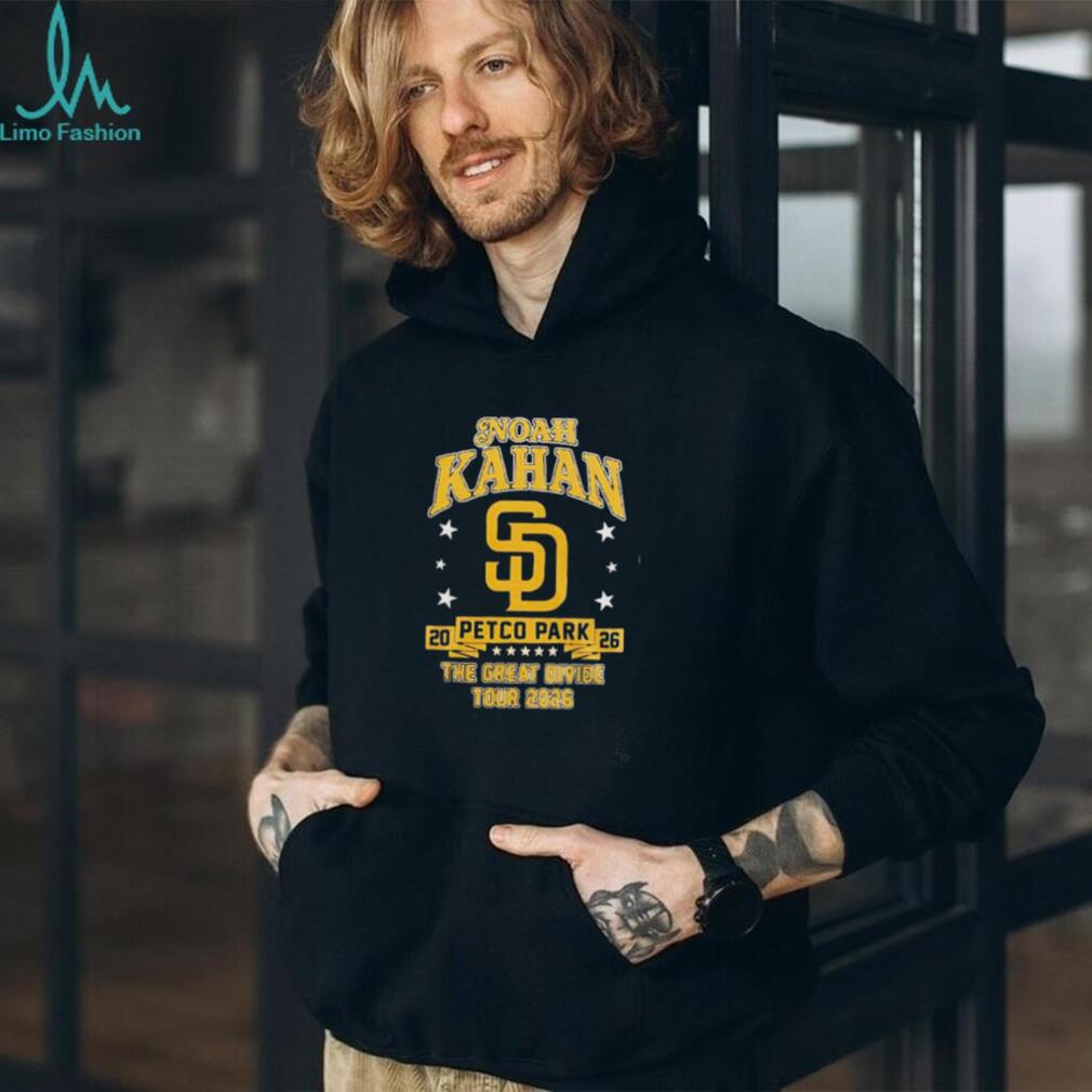 Noah Kahan San Diego Padres Petco Park The Great Divide Tour 2026 shirt