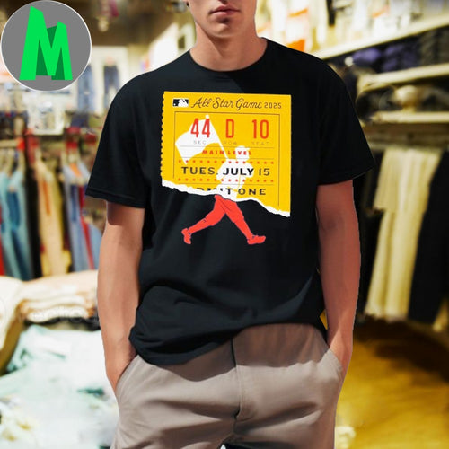 2025 MLB All-Star Game Torn Ticket Graphic T-Shirt