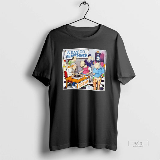 Official A Day To Remember Old Record Band Cartoon