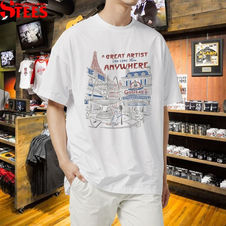 A Great Artist Can Come From Anywhere Gusteau’s Mr. Morrow T-shirts