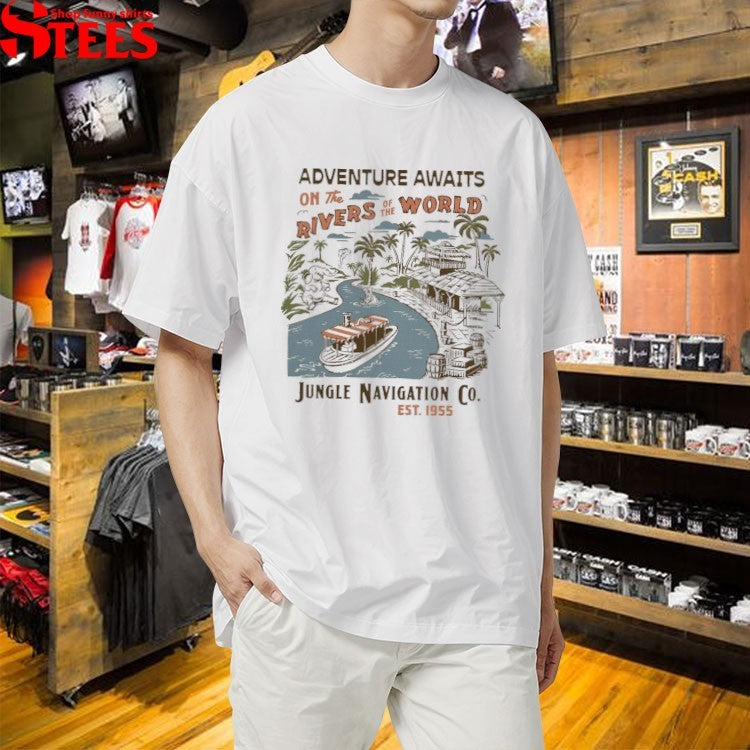 Adventure Awaits On The Rivers Of The World Jungle Navigation T-shirts