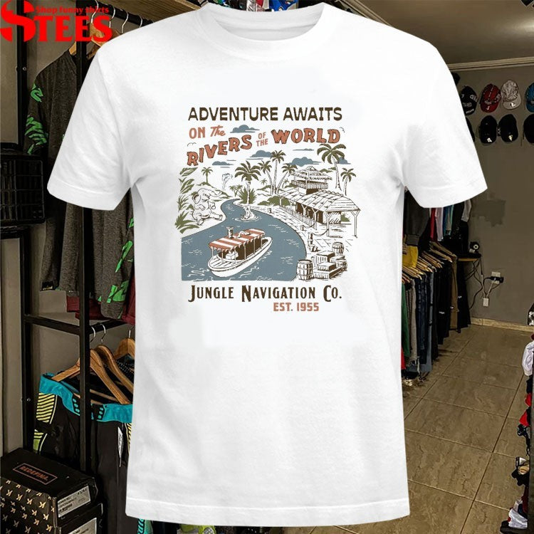Adventure Awaits On The Rivers Of The World Jungle Navigation T-shirts