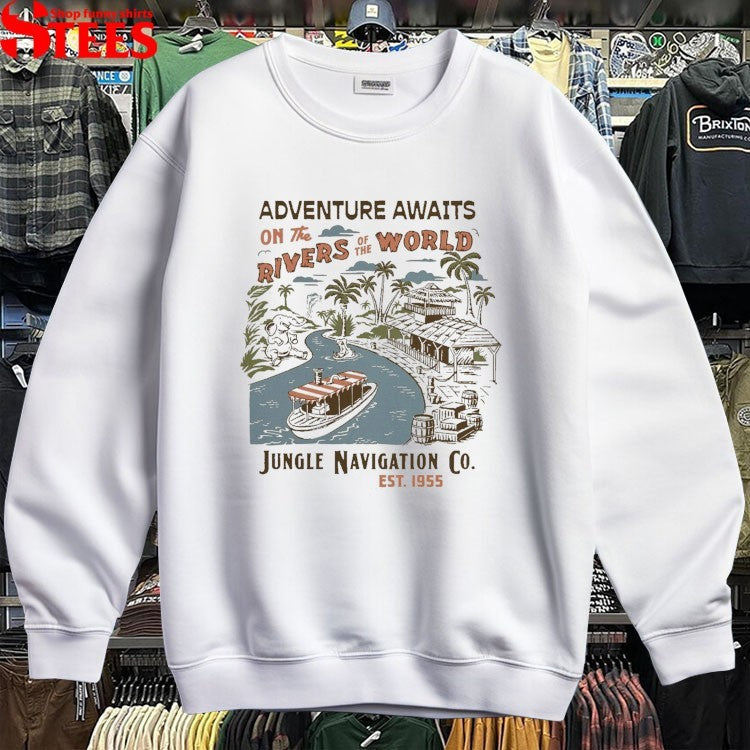 Adventure Awaits On The Rivers Of The World Jungle Navigation T-shirts