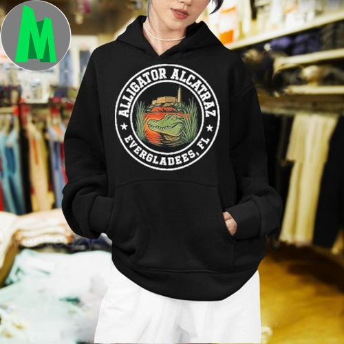 Alligator Alcatraz Everglades Florida Round Logo Shirt