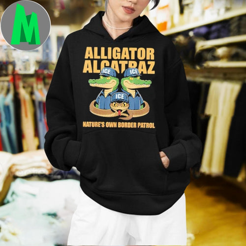 Alligator Alcatraz Ice Nature’s Own Border Patrol T-Shirt
