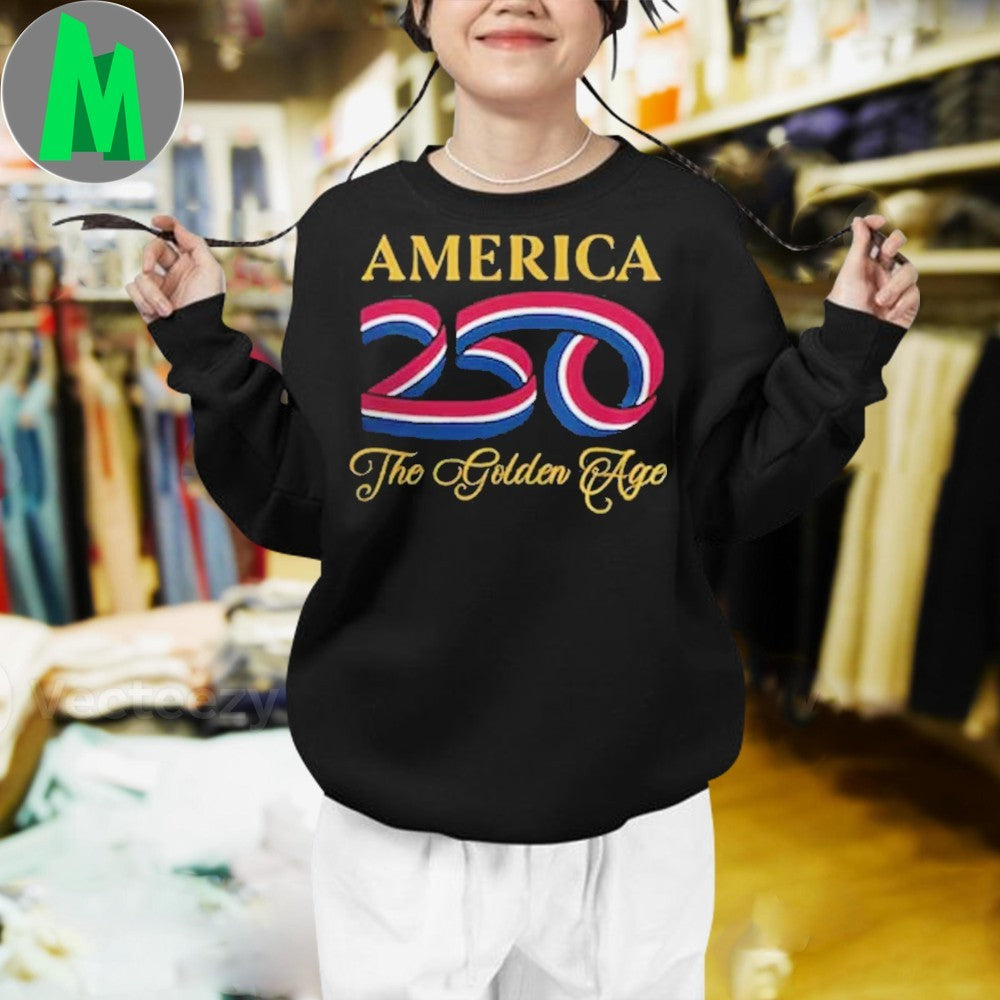 America 250th The Golden Age Commemorative T-Shirt