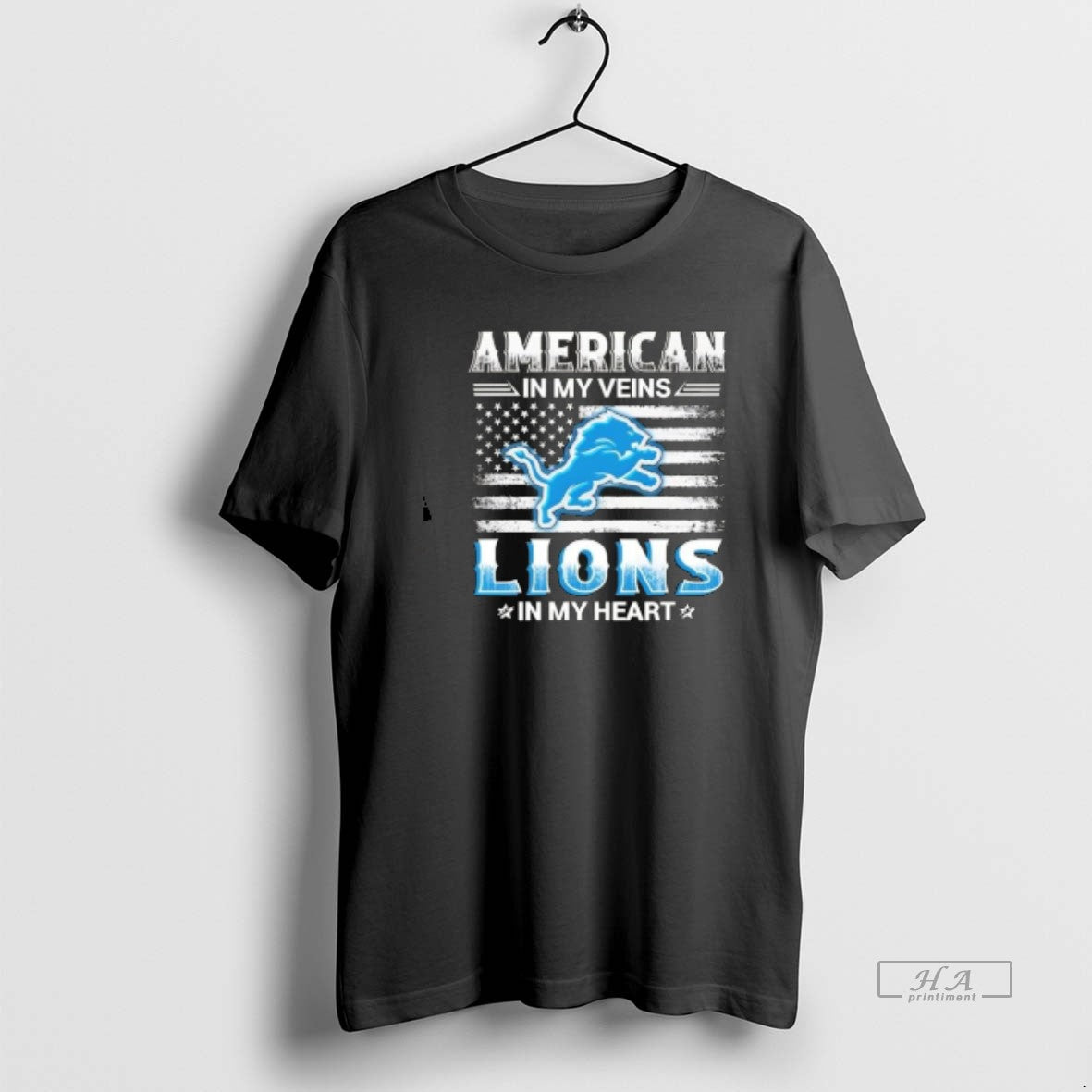 Official American In My Veins Detroit Lions In My Heart