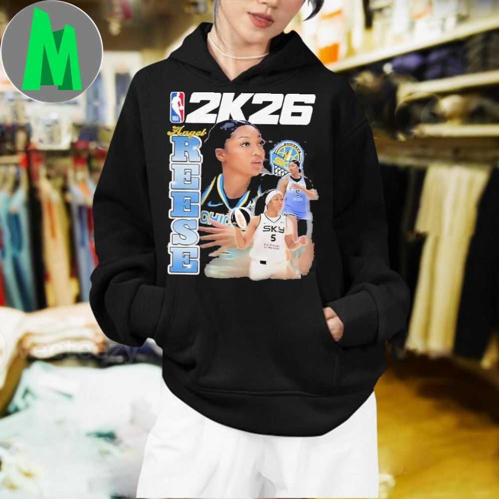 Angel Reese NBA 2K26 Cover Athlete WNBA Basketball Fan Shirt