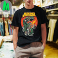 Asking Alexandria Dino Robot Lightning Graphic T-Shirt