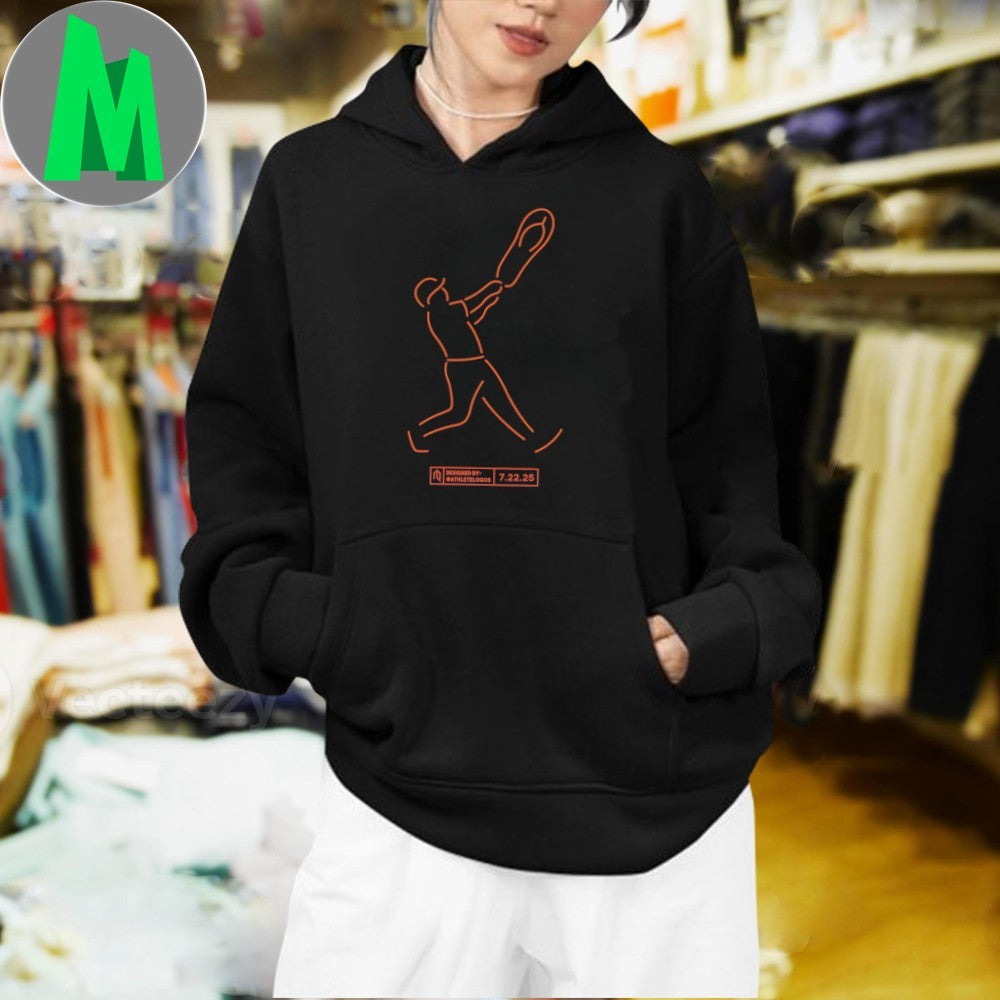 Athlete Logos Baseball Swing Minimalist Shirt
