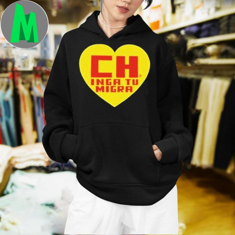 CH Inga Tu Migra Political Slogan T-Shirt