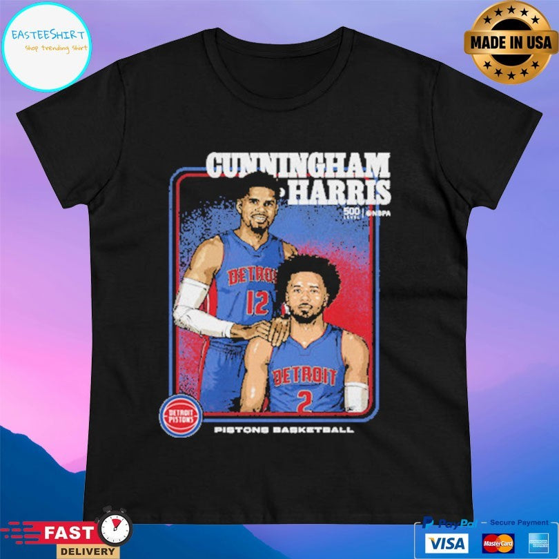 Cade Cunningham And Tobias Harris Detroit Pistons Basketball Step Brothers T-shirt