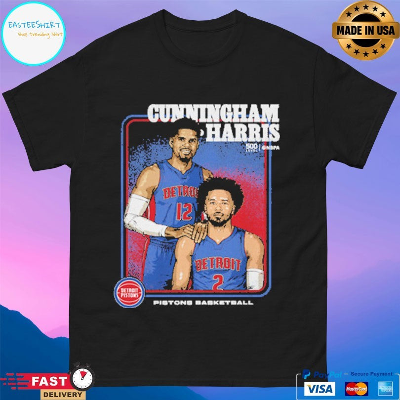 Cade Cunningham And Tobias Harris Detroit Pistons Basketball Step Brothers T-shirt