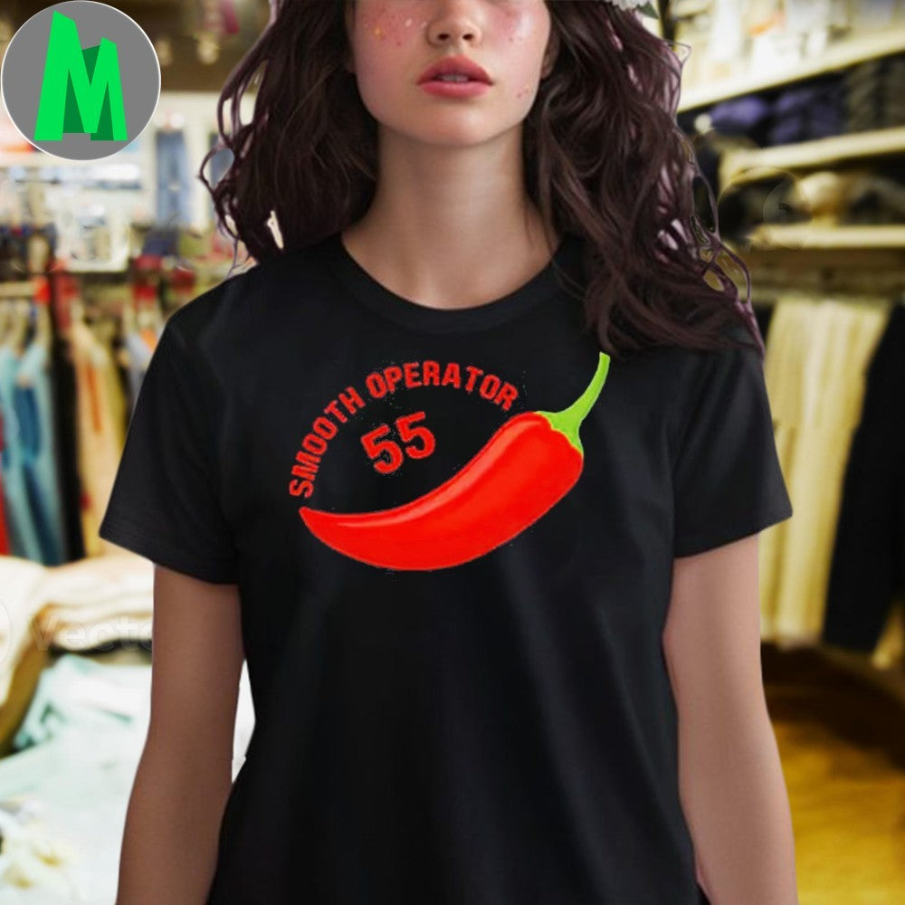 Carlos Sainz Smooth Operator #55 Red Chili Pepper F1 Shirt