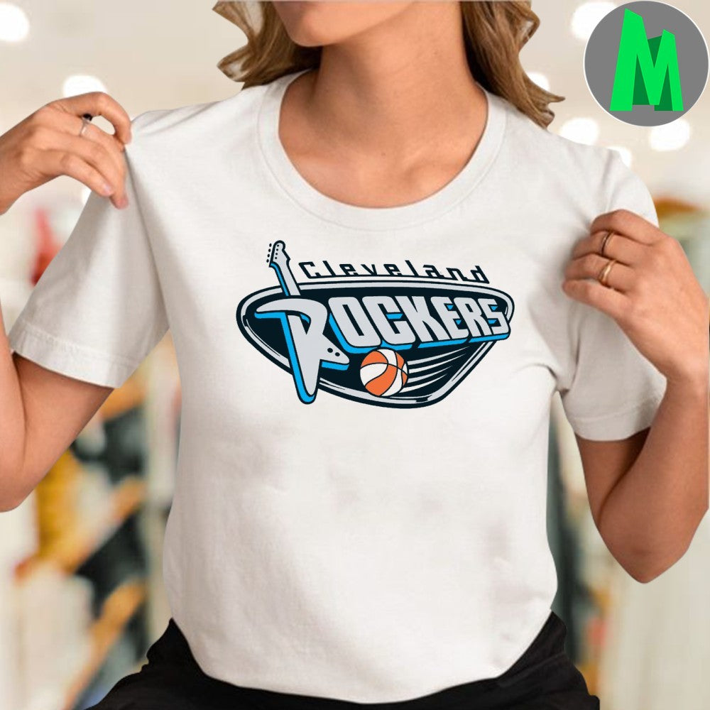 Cleveland Rockers WNBA Team Logo Basketball T-Shirt