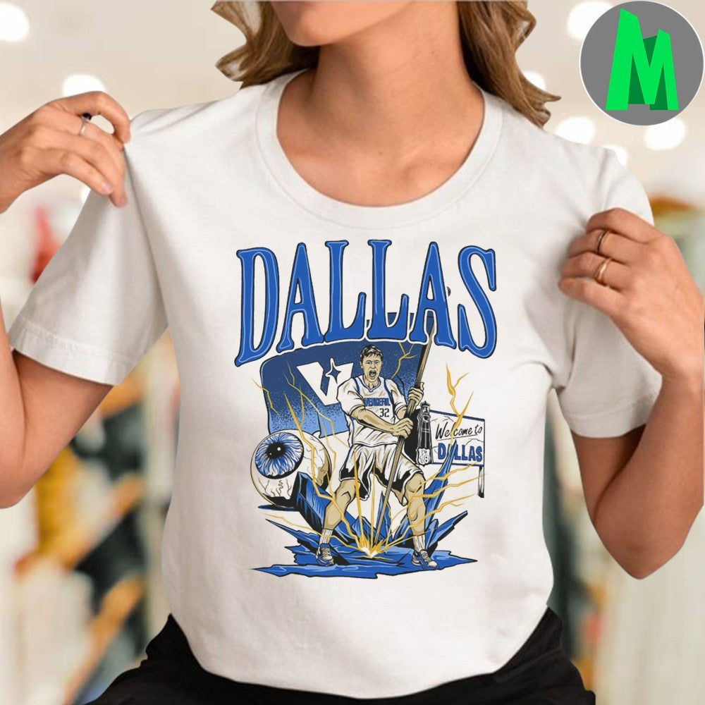 Dallas Mavericks Welcome To Dallas NBA Basketball Player Shirt