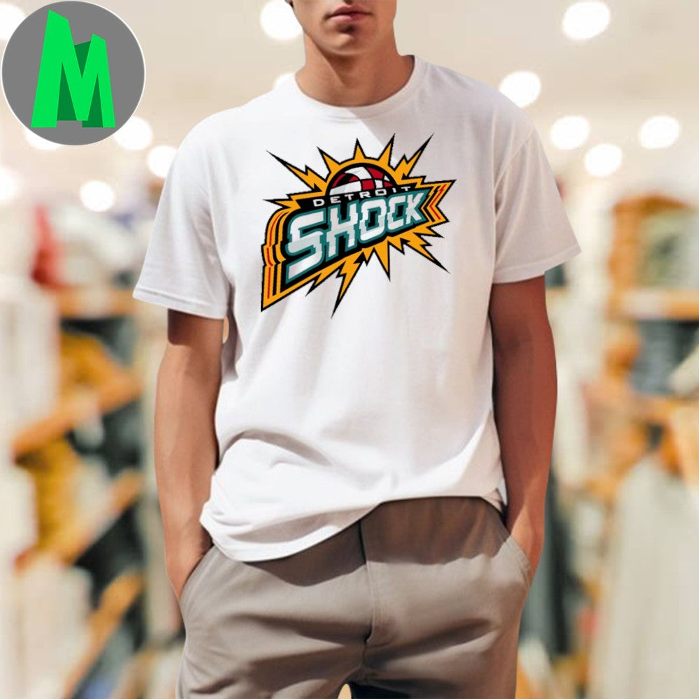 Detroit Shock WNBA Team Logo Basketball T-Shirt
