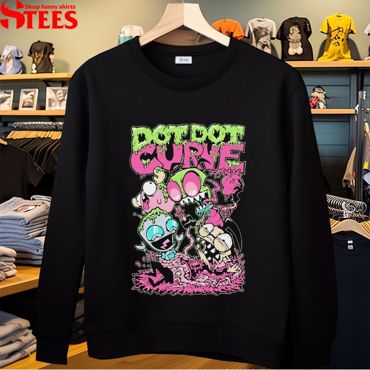 Dot Dot Curve Zim Did It T-shirts