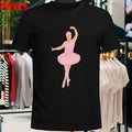 Geddy Lee Wearing Pink Ballerina Alex Lifeson T-shirt