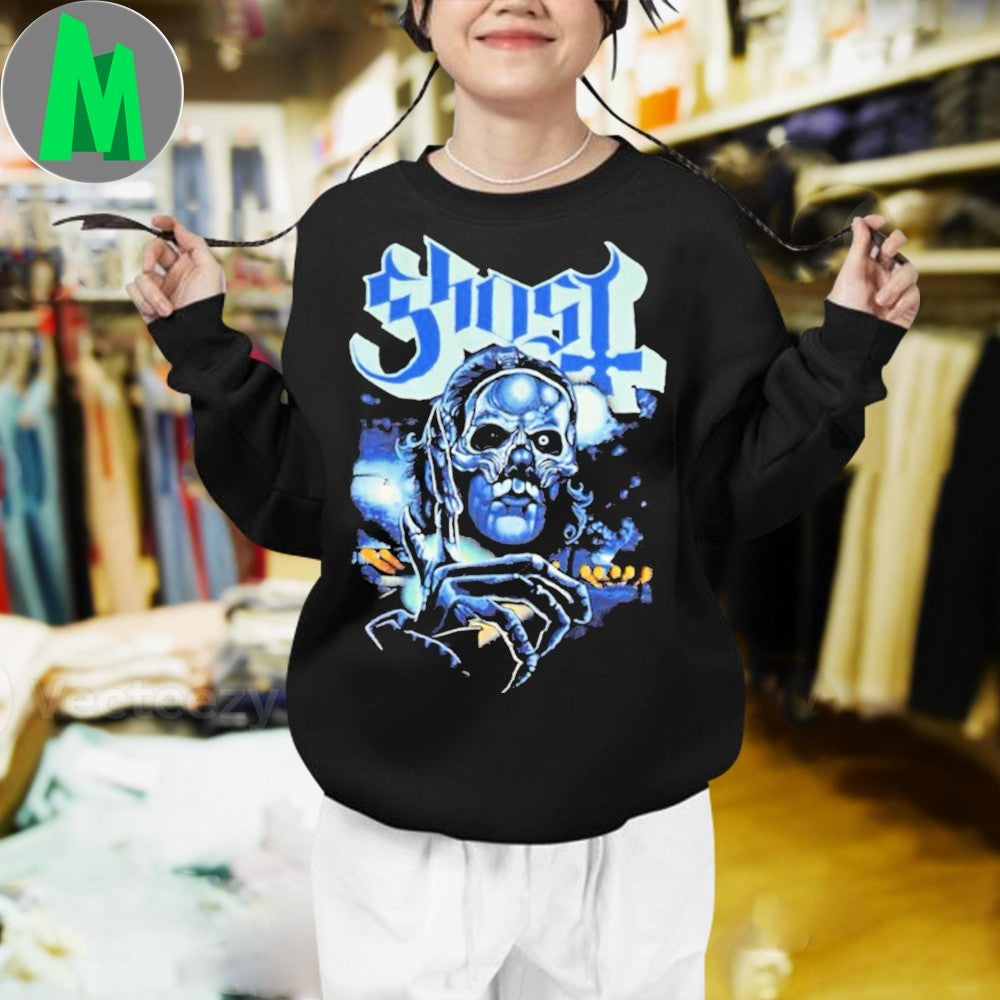 Ghost Band Logo Skull Graphic T-Shirt by Damaged Society