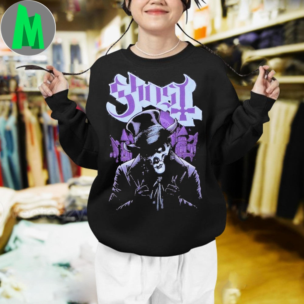 Ghost Papa Emeritus IV Impera Top Hat Graphic T-Shirt