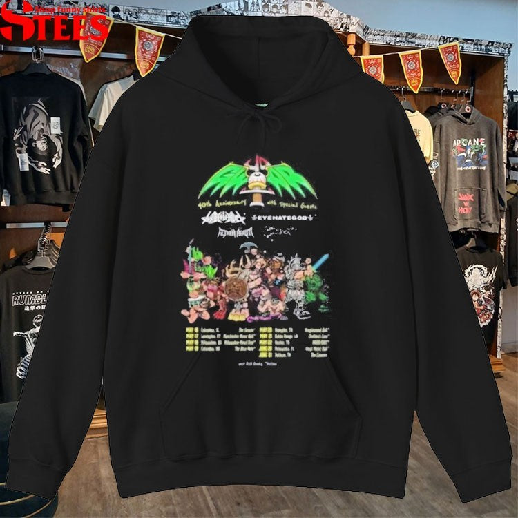Gwar 40th Anniversary With Special Guests Tour Eye T-shirts