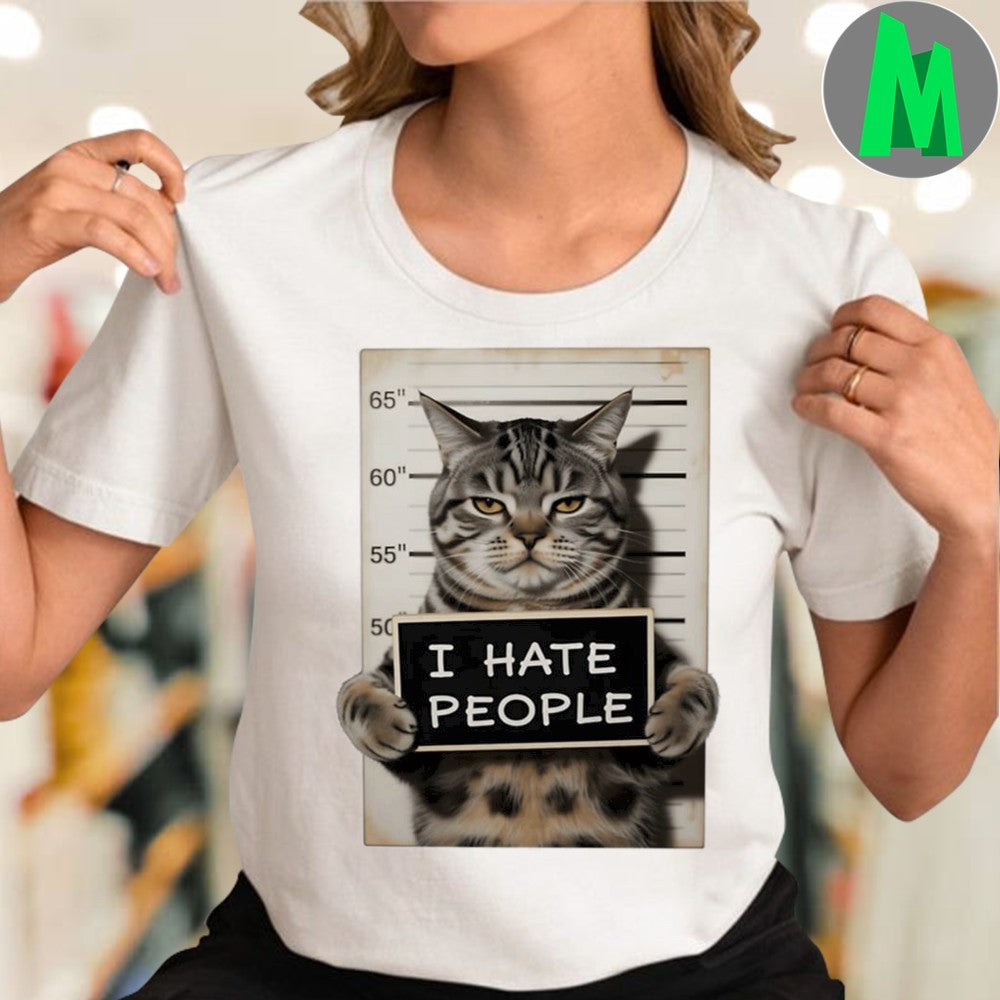 I Hate People Cat shirt