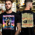Iron Maiden Run For Your Lives 2025 World Tour Madrid Two Sides T-Shirt